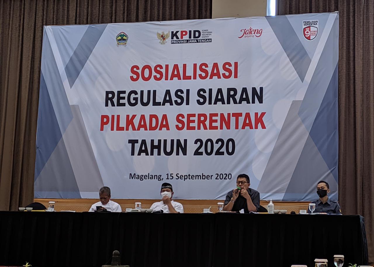 KPID JATENG SELENGARAKAN SOSIALISASI REGULASI SIARAN PILKADA SERENTAK TAHUN 2020